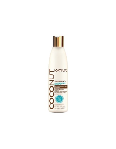 Champú Kativa Coco 250ml - Cabello Brillante y Limpio