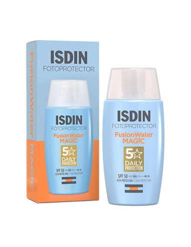 Isdin Fotoprotector Facial Fusion Water SPF50 50ml - Protección Solar Amplio Espectro