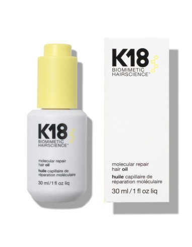 K18 Molecular Aceite Reparador 30 ML. Aceite para el cabello