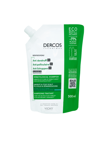 Vichy Dercos EcoRefill Anticaspa Cabellos Grasos 500ml.